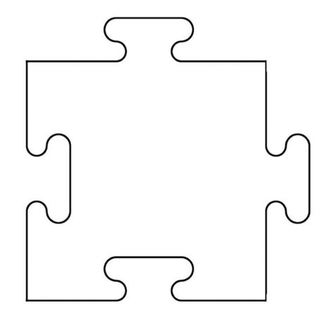 7 Piece Puzzle Template